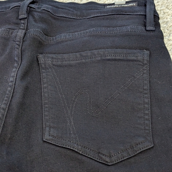 Citizens of Humanity Avedon Black Skinny Jeans Size 30 Runs Smaller 27" Waist - Picture 2 of 5